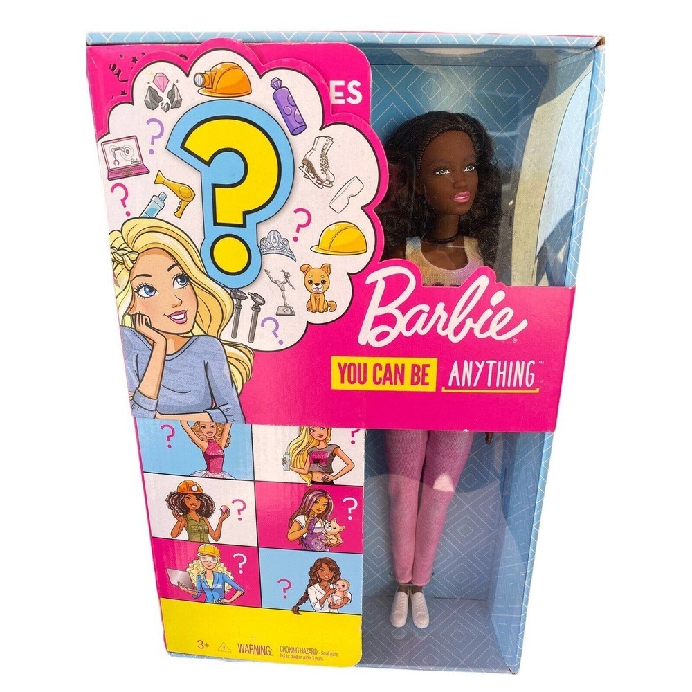 Barbie You Can Be Anything Girl Power 8 Surprises African American Doll NIB